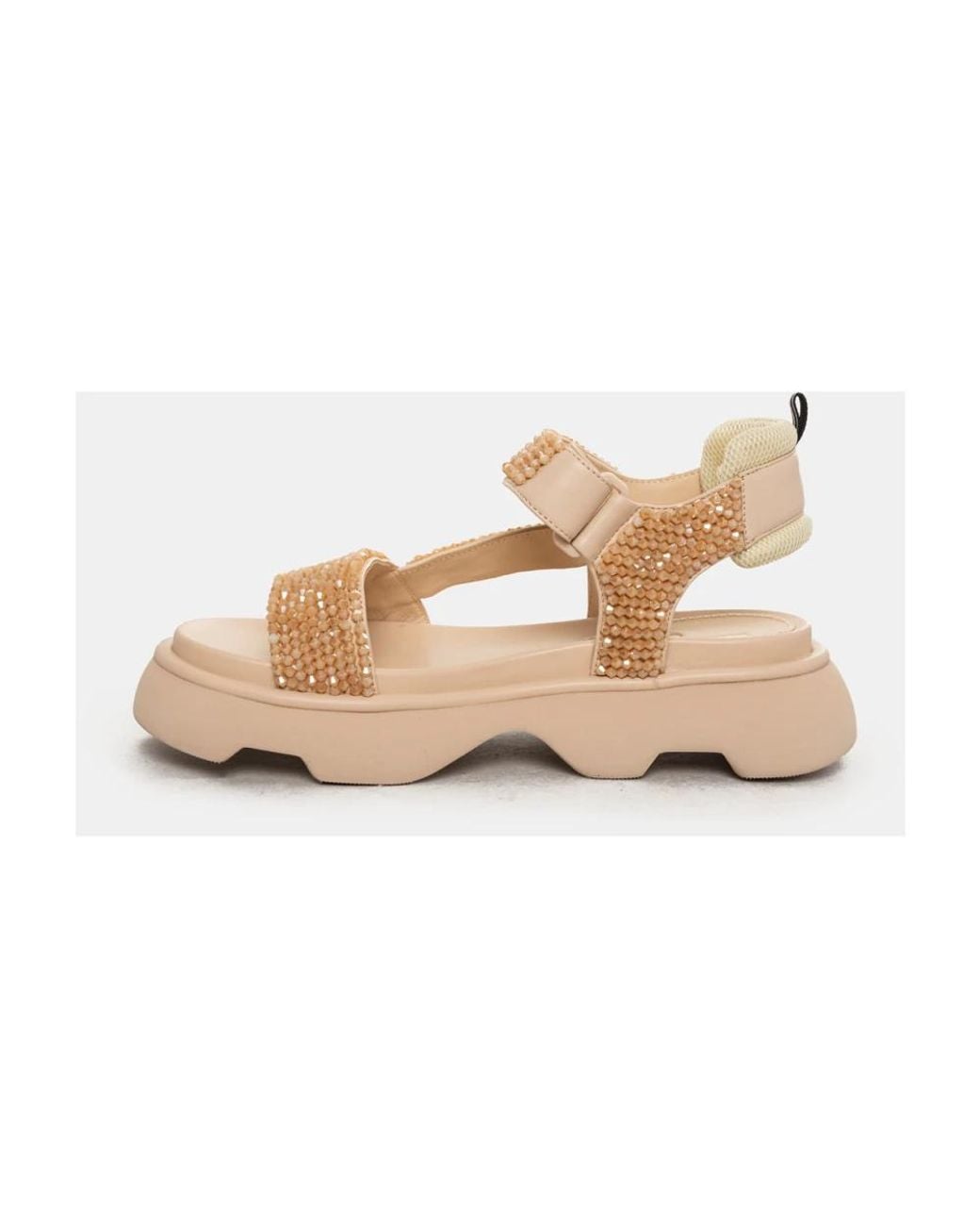 Flat Sandals Jeannot de color Natural