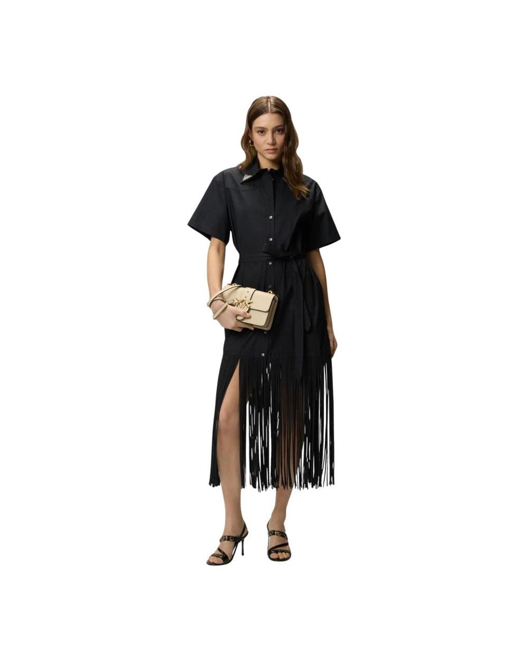 Pinko Black Shirt Dresses