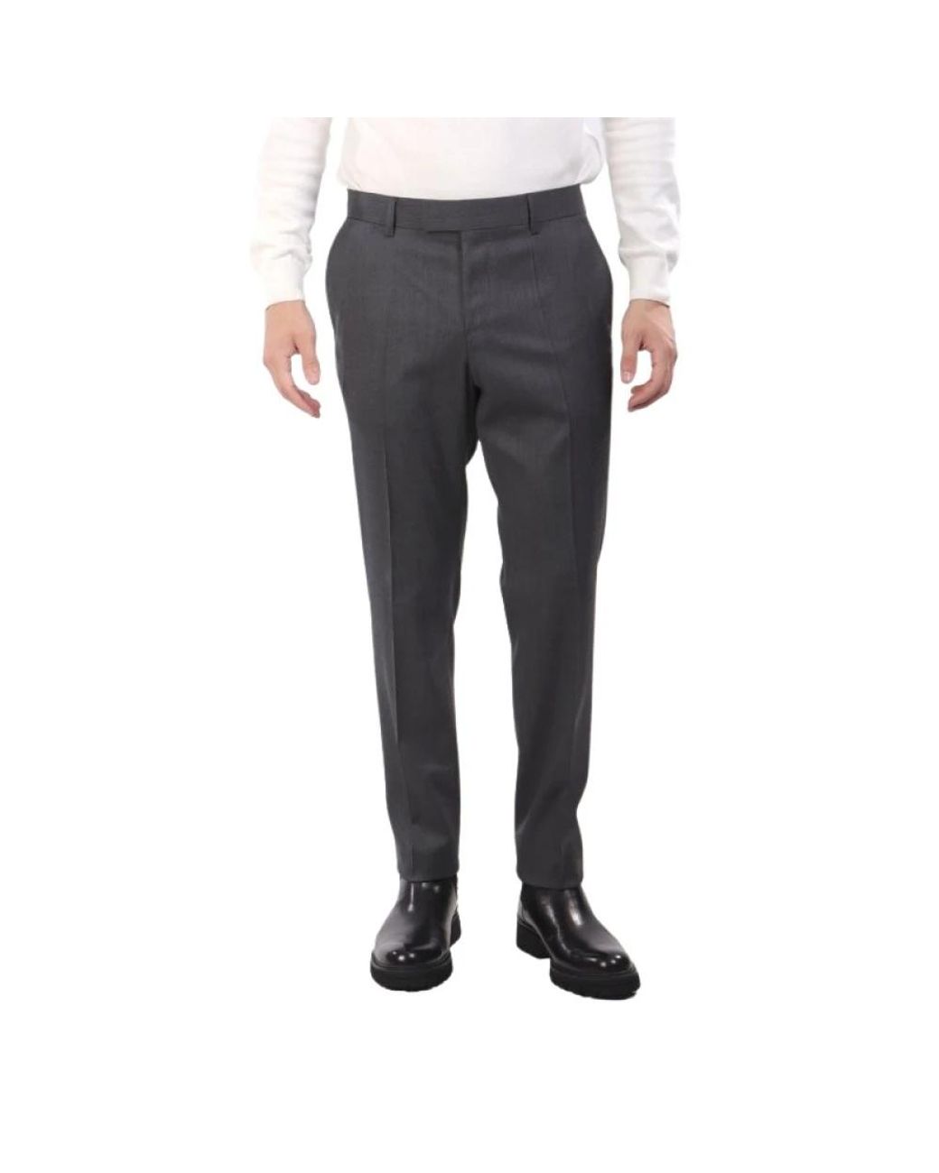 Boss Gray Suit Trousers for men