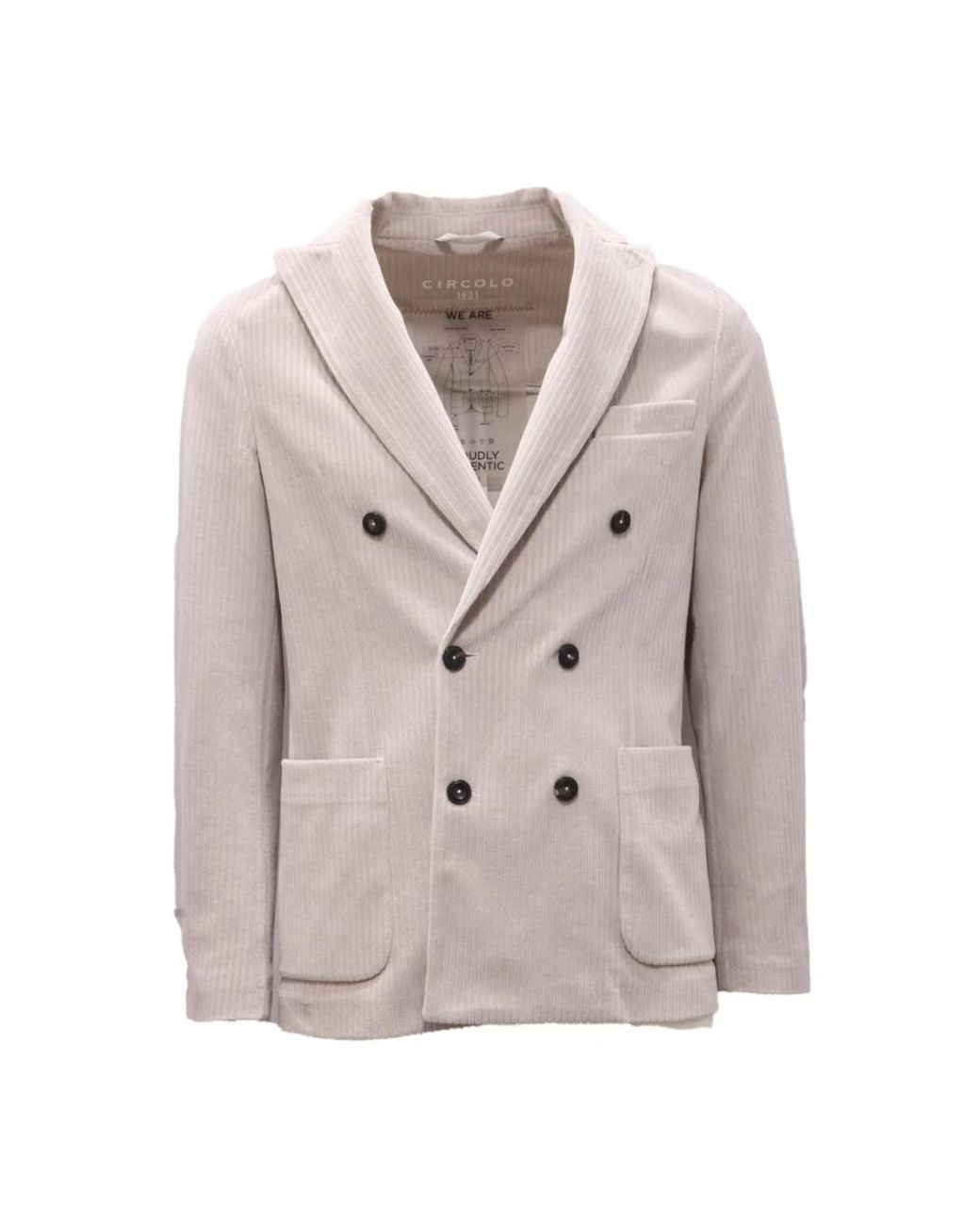 Circolo 1901 Gray Blazers for men