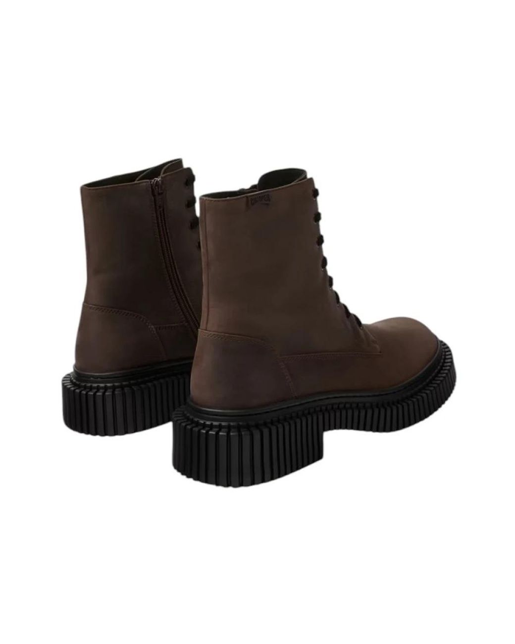 Camper Brown Lace-Up Boots for men