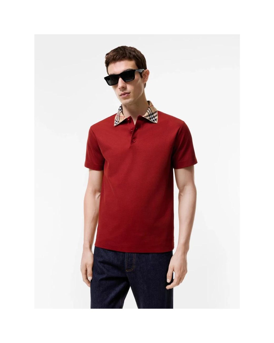 Burberry Red Polo Shirts for men