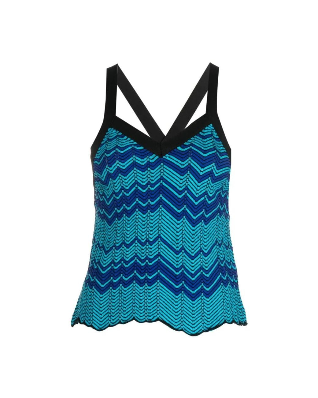 Wales Bonner Blue Sleeveless Tops