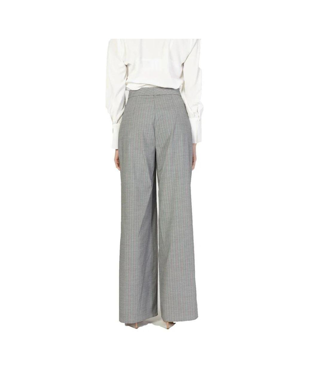 Rinascimento Gray Wide Trousers