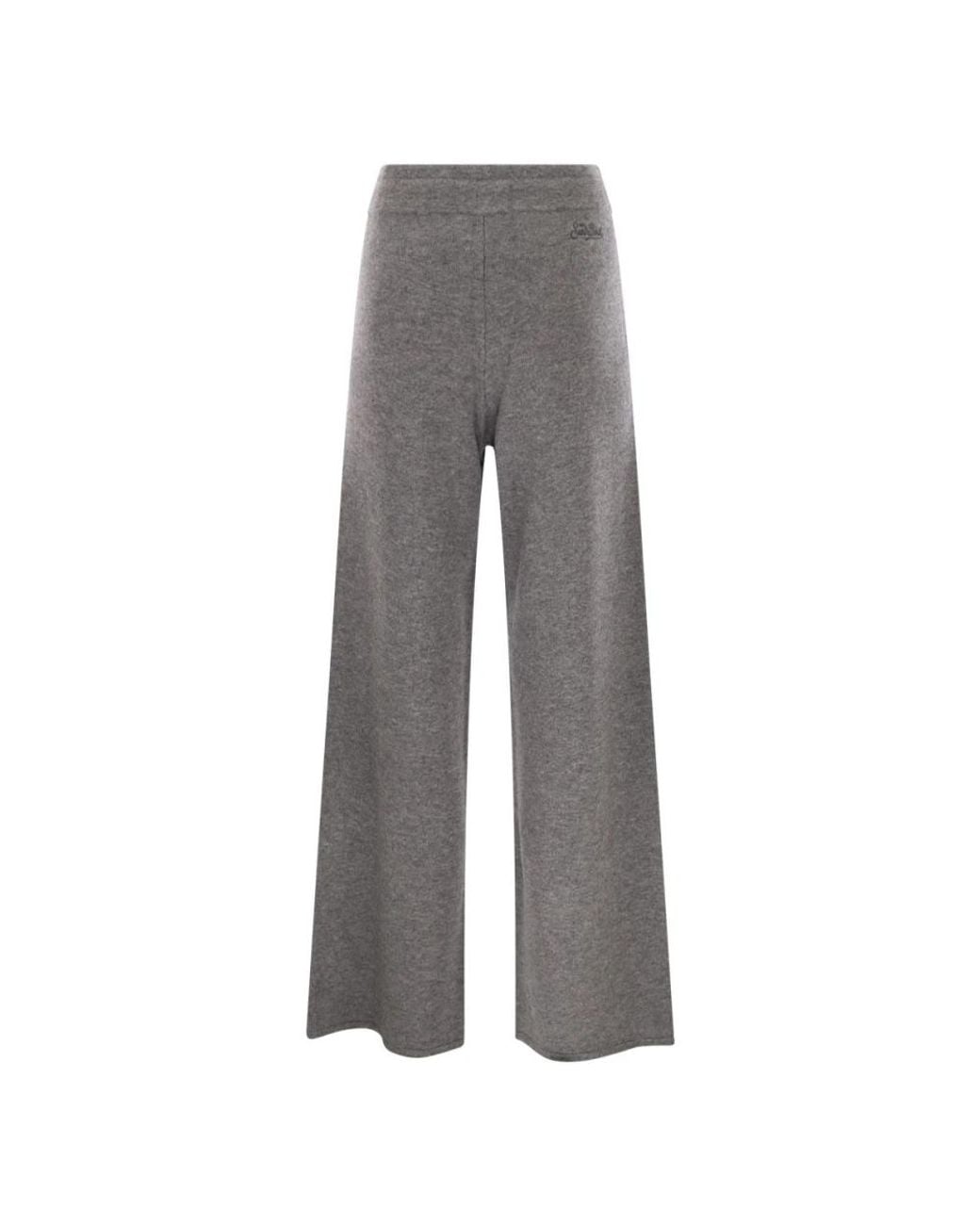 Mc2 Saint Barth Gray Wide Trousers