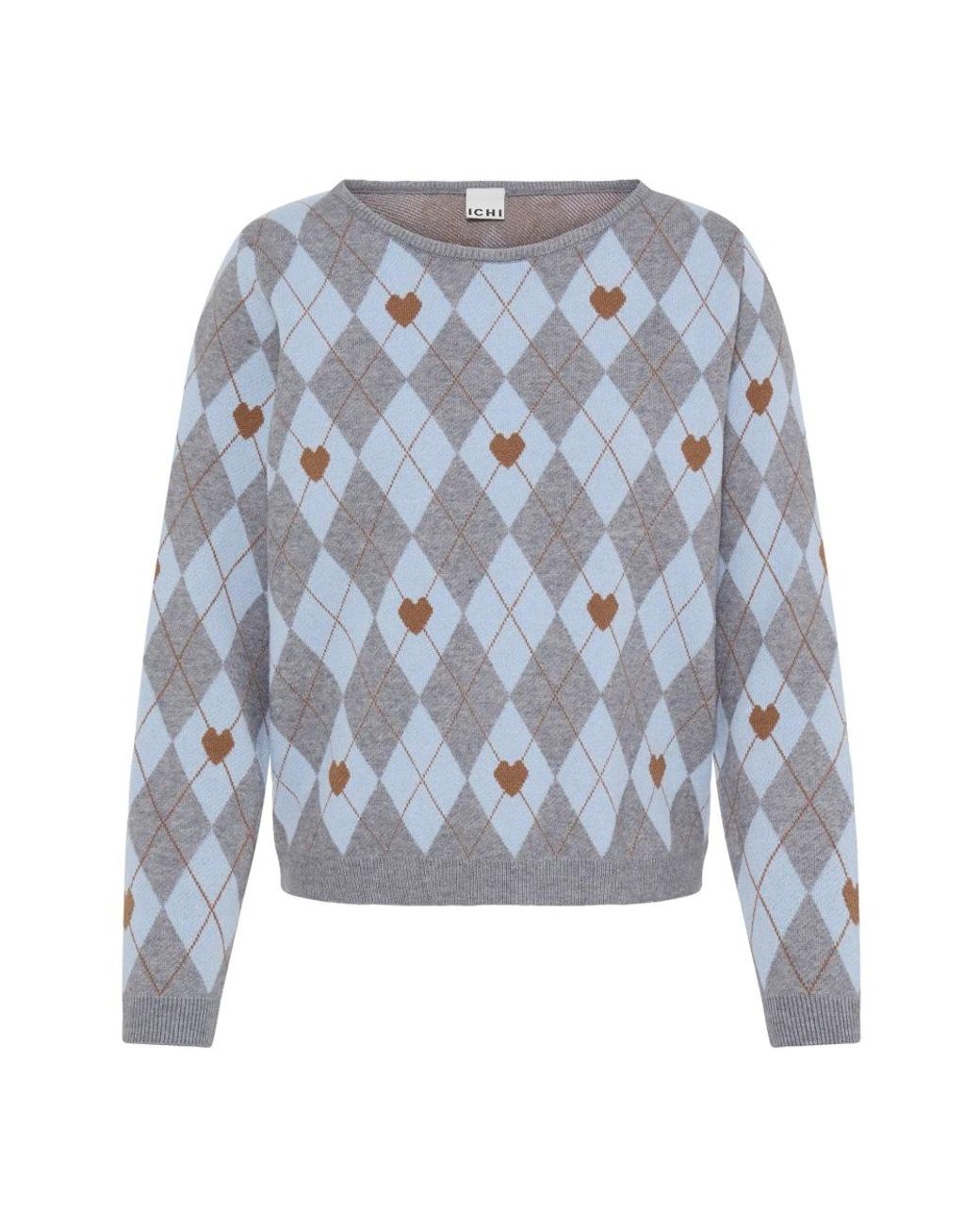 Ichi Blue Brielle Strickpullover
