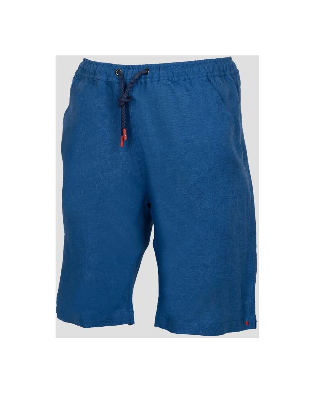 Kiton Blue Casual Shorts for men