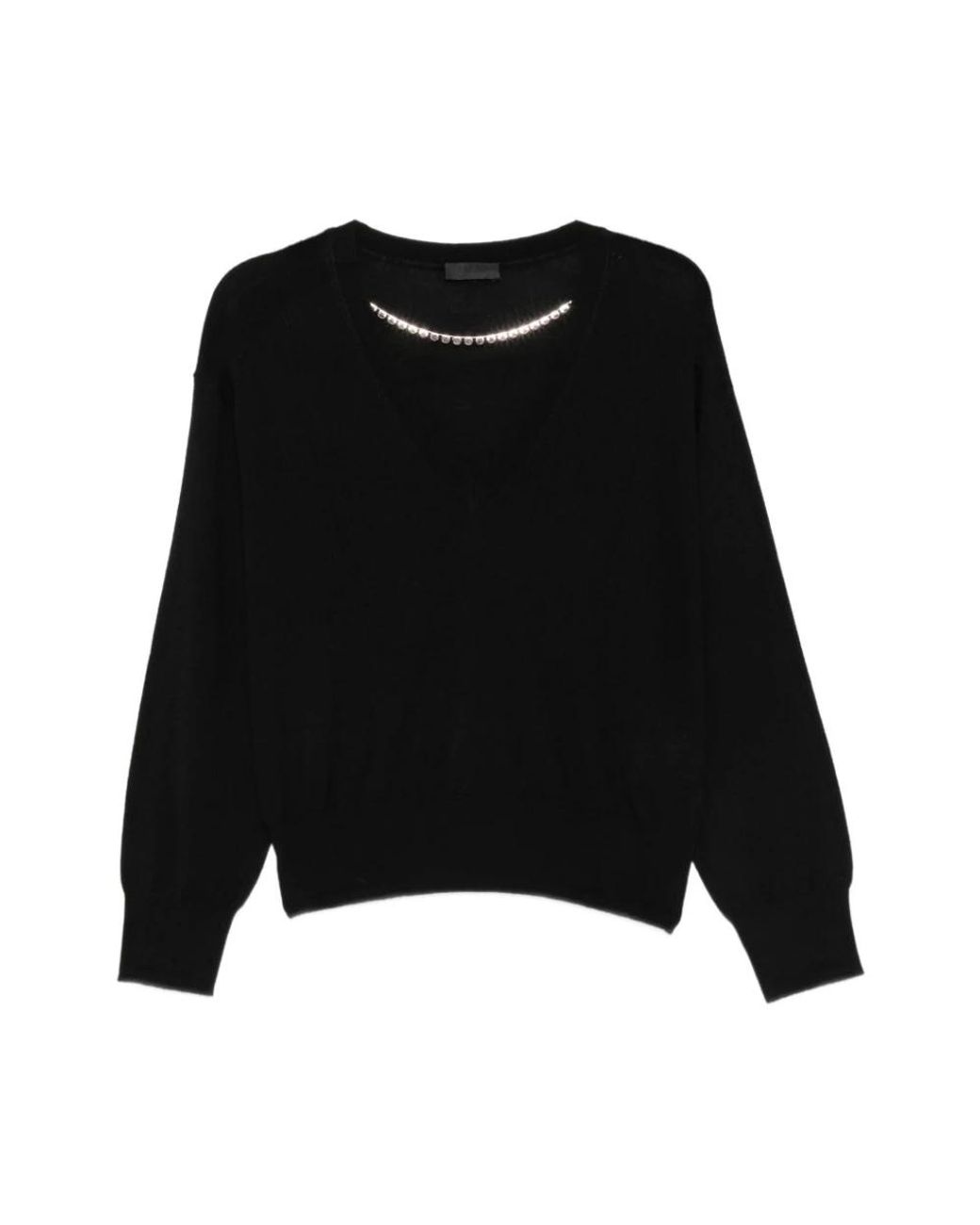 Liu Jo Black V-Neck Knitwear