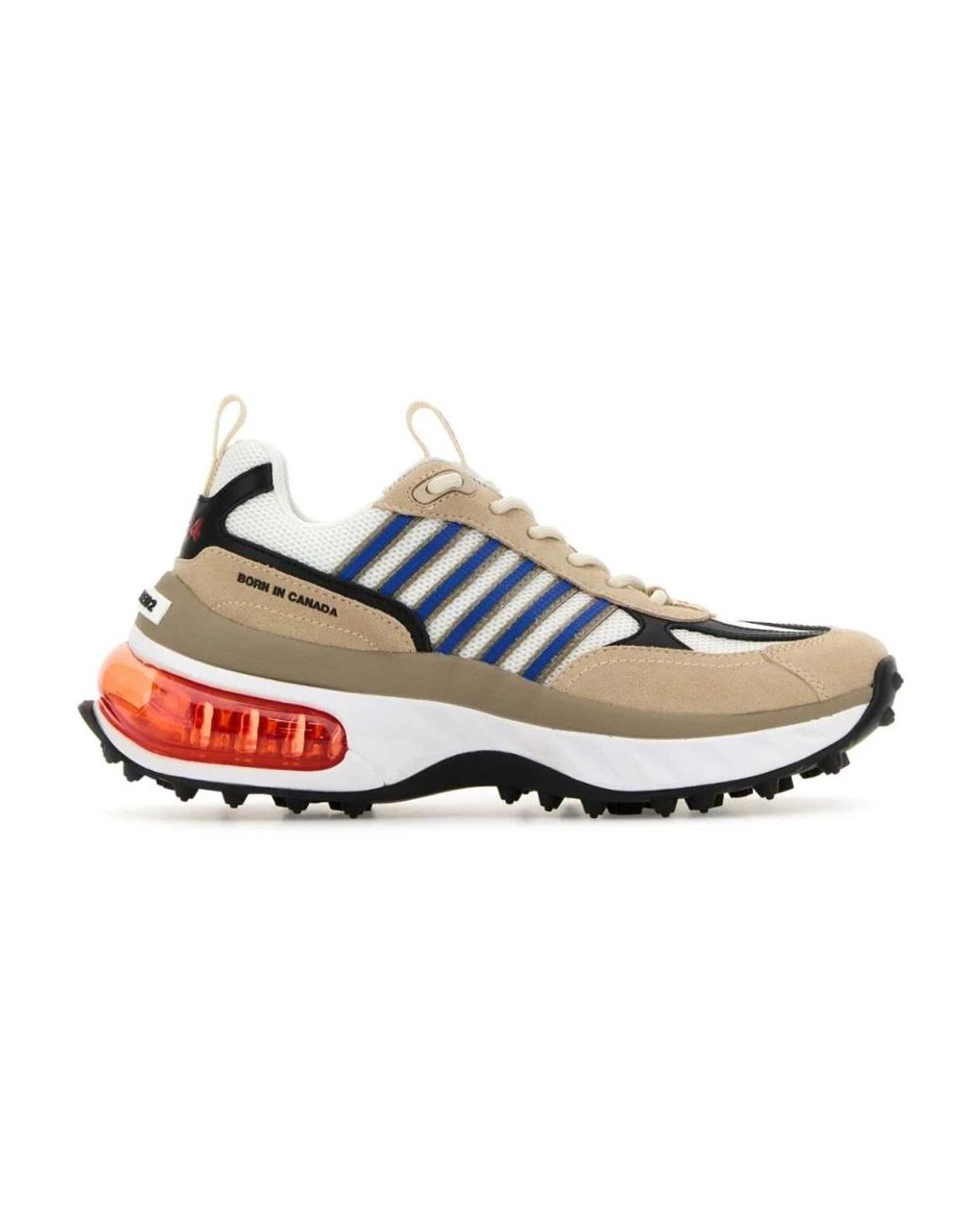 DSquared² Schoenen ,Veelkleurig ,Leer Bubble Sneakers in het Blue