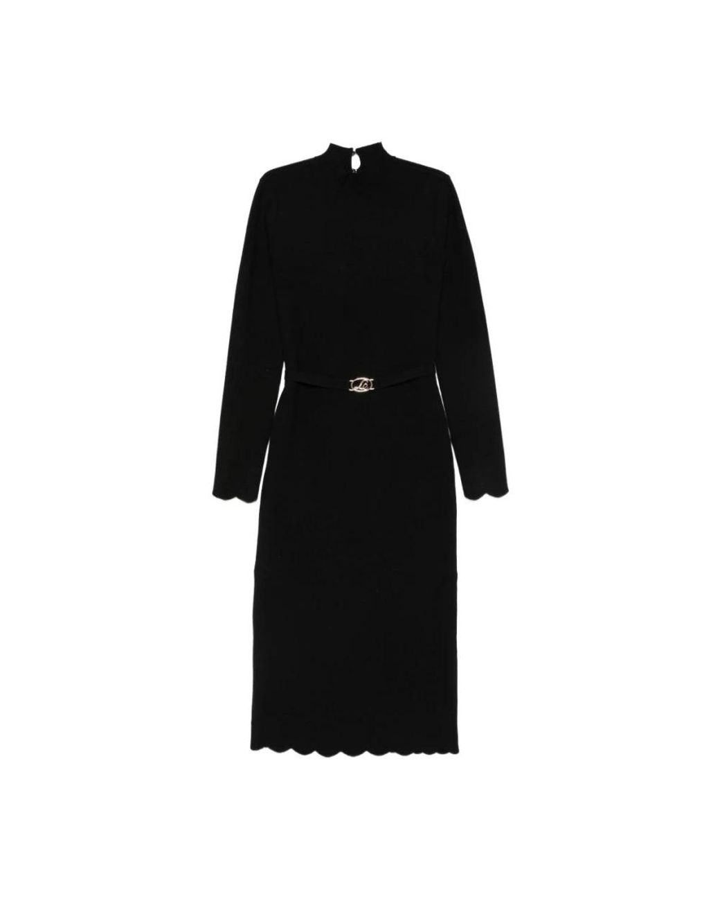 Twinset Black Knitted Dresses