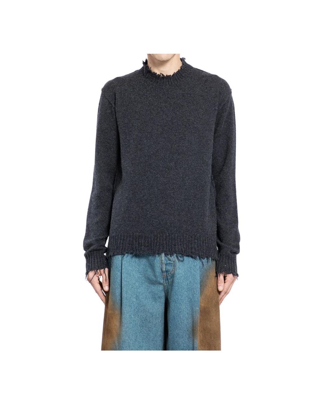 Uma Wang Blue Cashmere Knitwear for men