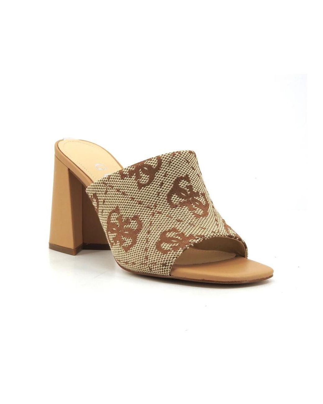 Guess Brown Heeled Mules