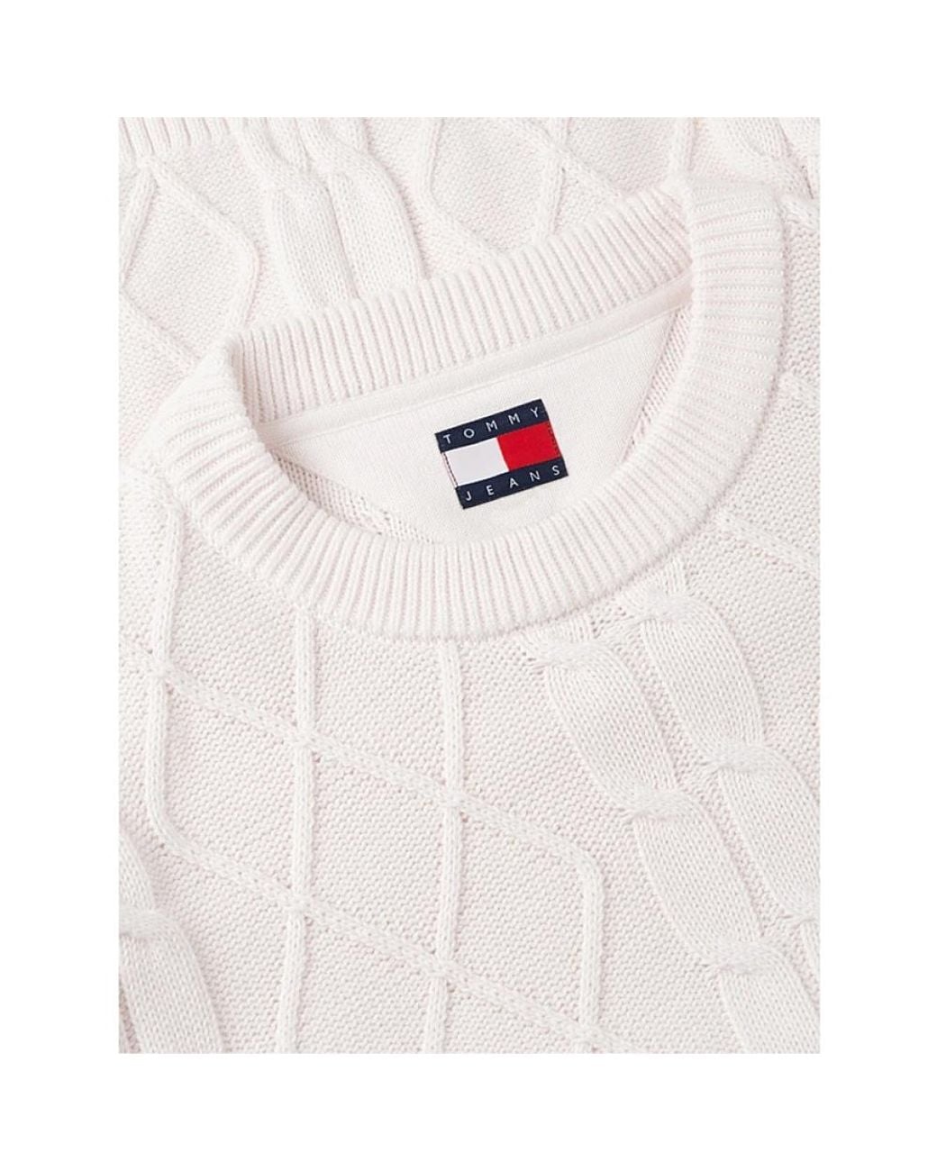 Tommy Hilfiger White Round-Neck Knitwear for men