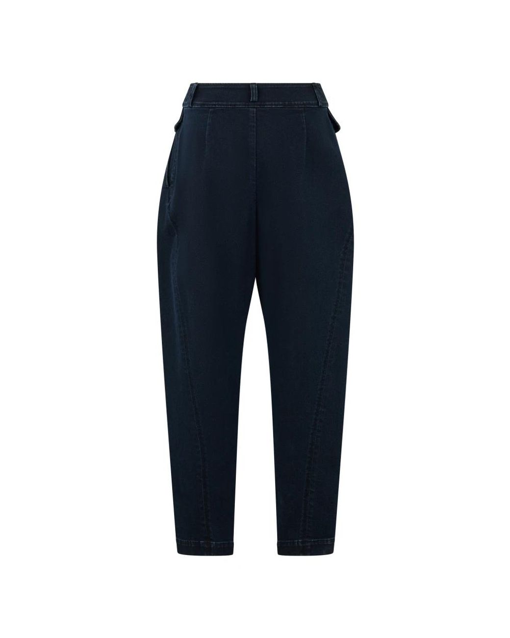 Alberta Ferretti Blue Cropped Jeans