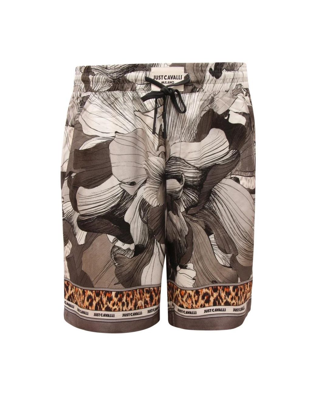 Just Cavalli Gray Casual Shorts for men