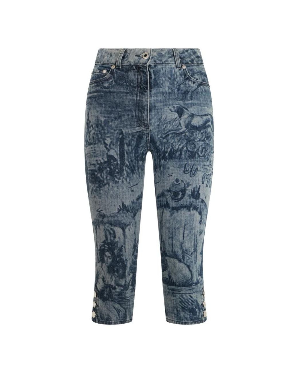 Moschino Blue Cropped Jeans