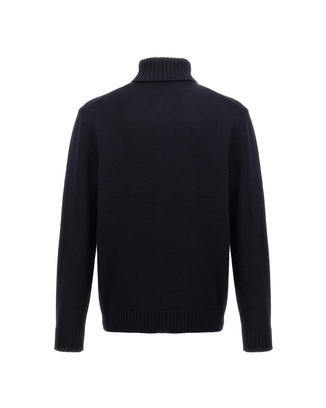 Zanone Dunkelblauer wollpullover in Blue für Herren