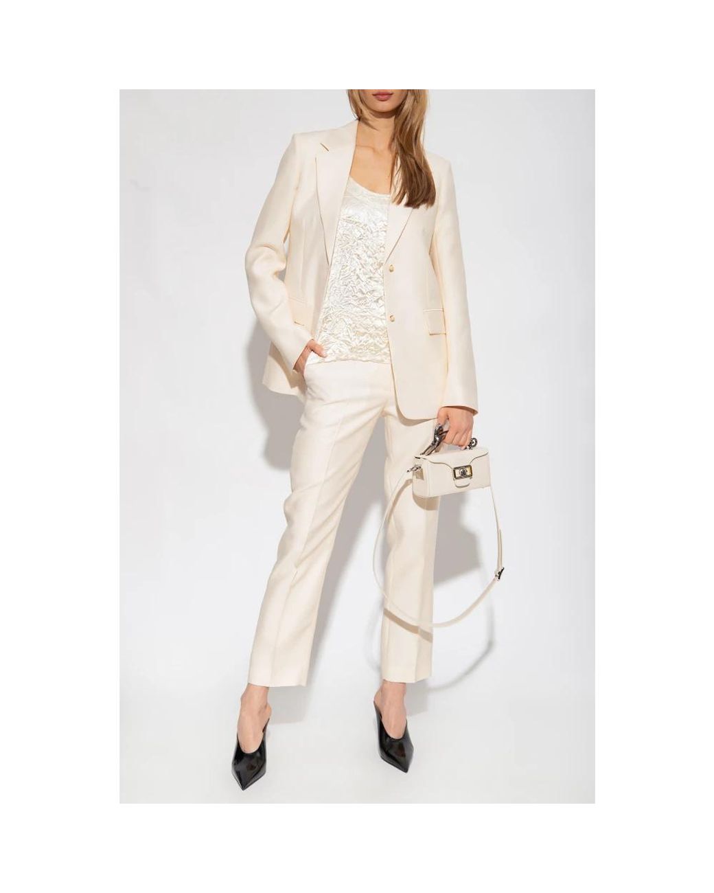 Lanvin White Sleeveless Tops