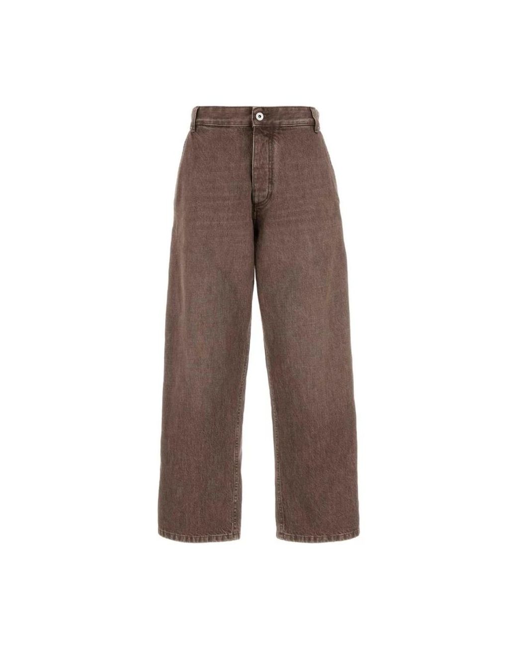 Bottega Veneta Brown Wide Jeans