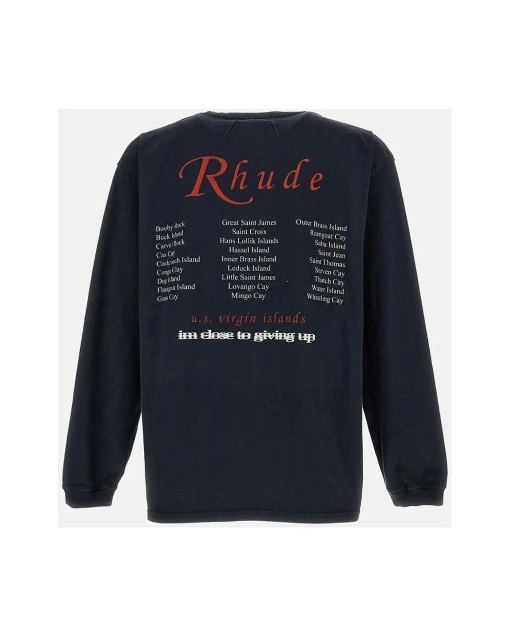 Rhude Blue Long Sleeve Tops for men