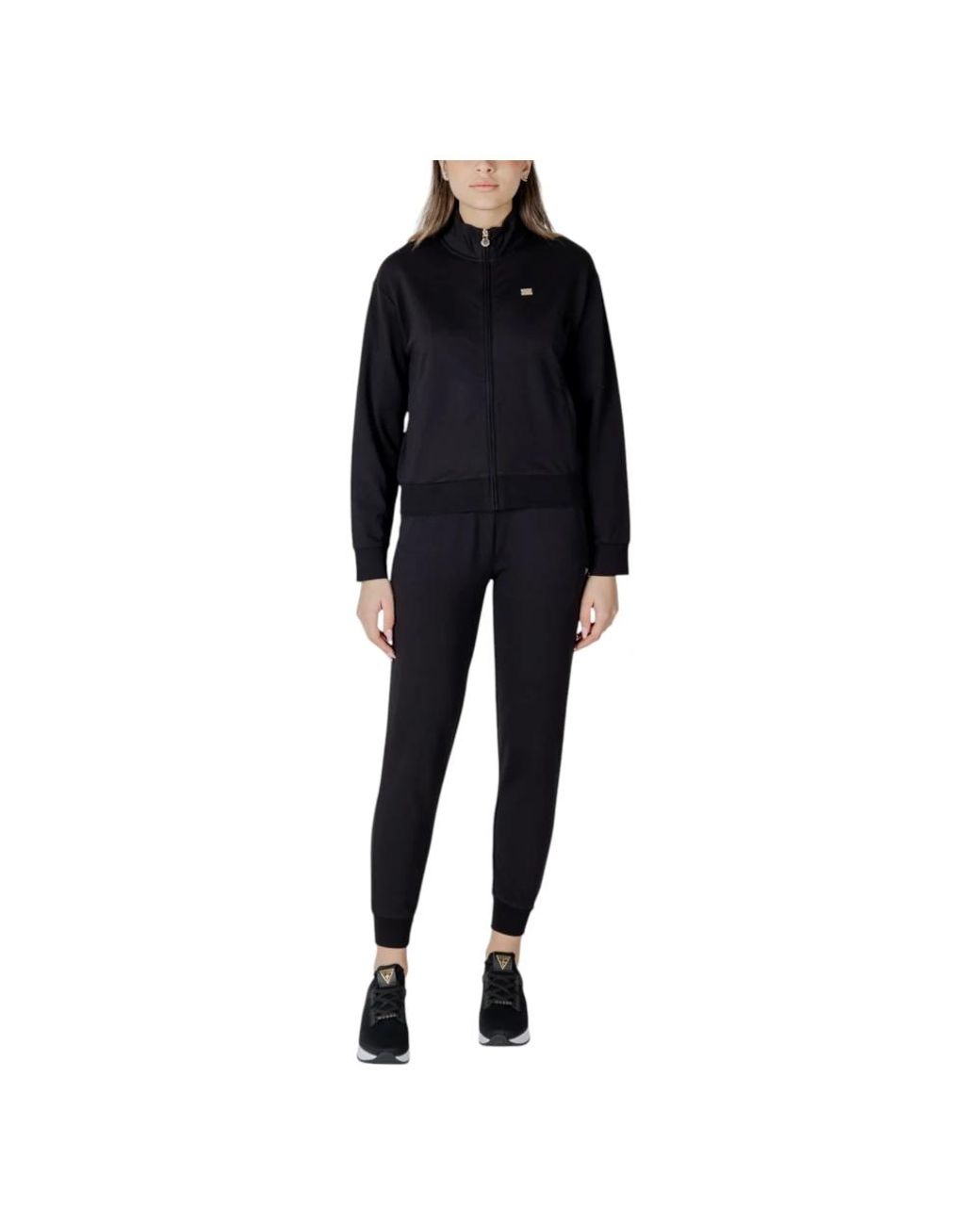 EA7 Fitness ,Zwart ,Katoen Core Lady Stretch-Katoenen Trainingspak in het Black