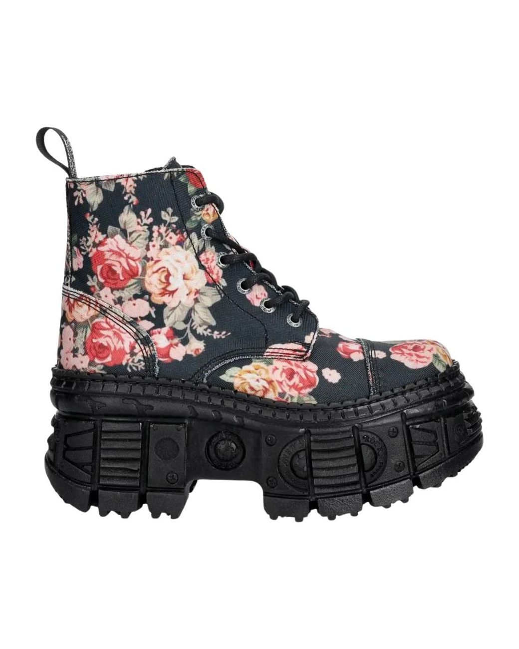 New Rock Blue Wall Ankle Boot