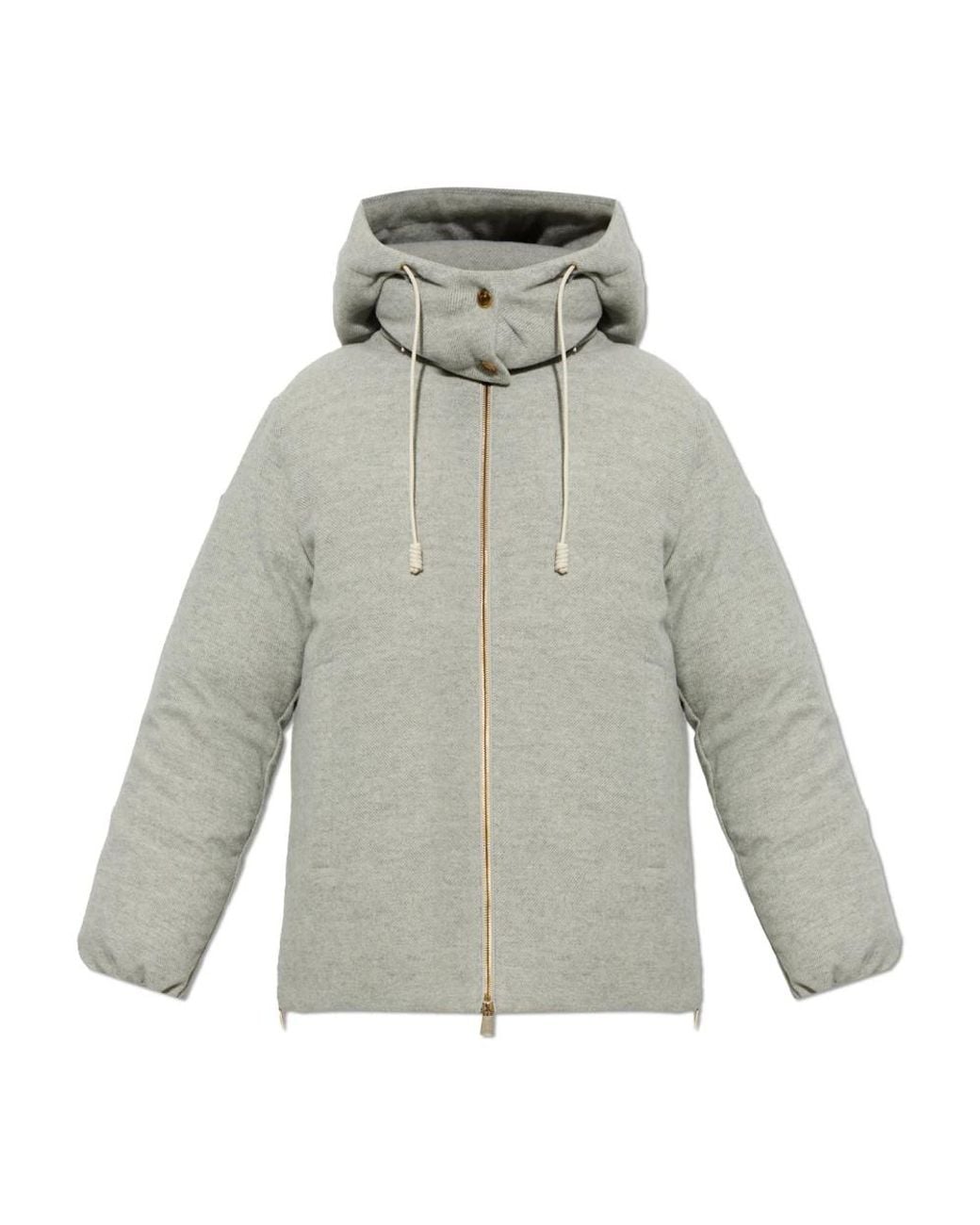 Down Jackets Moncler en coloris Gray