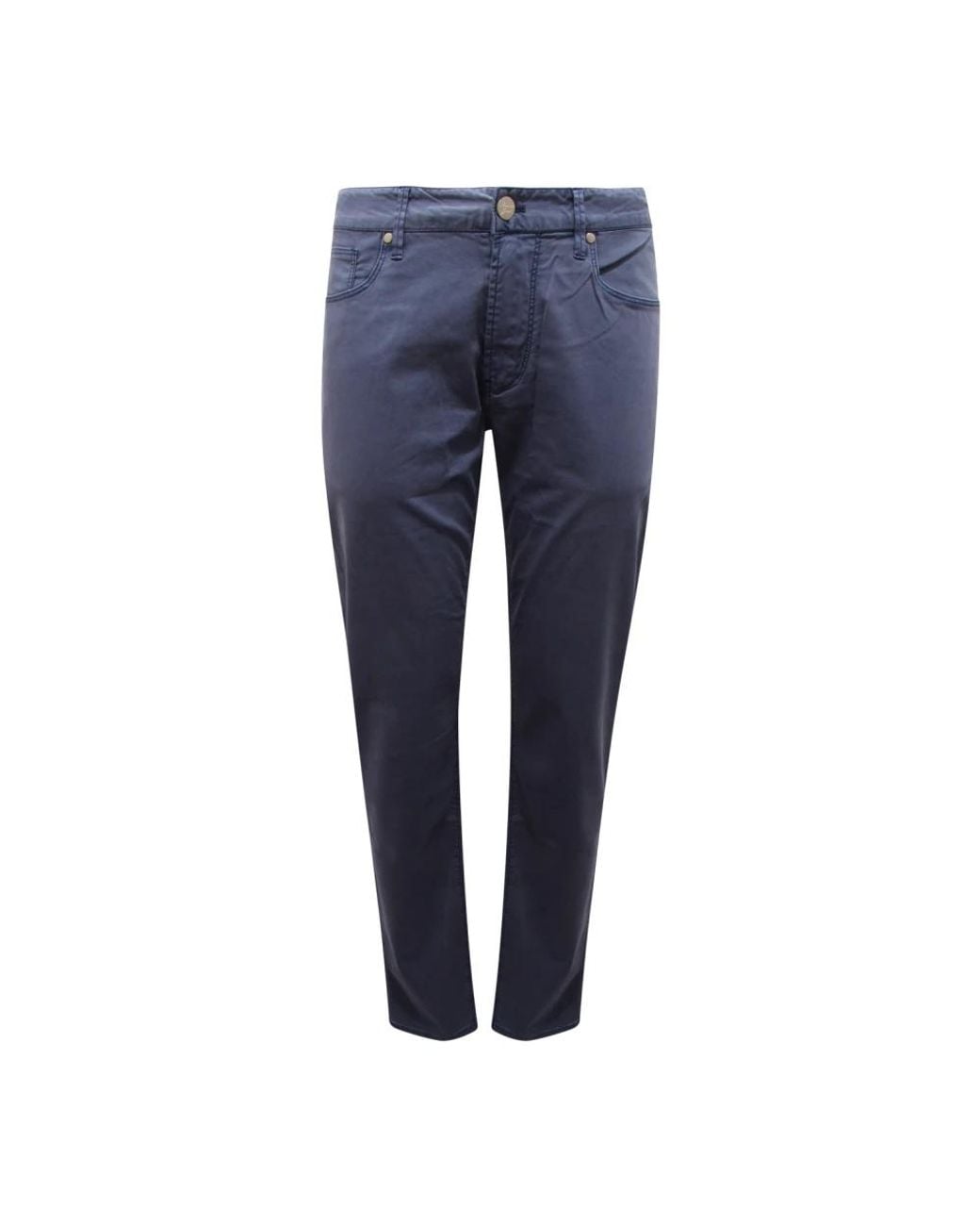 Armani Blue Slim-Fit Trousers for men
