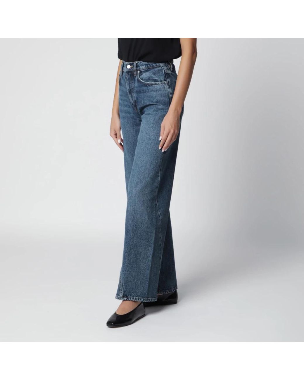 Anine Bing Blue Wide Jeans