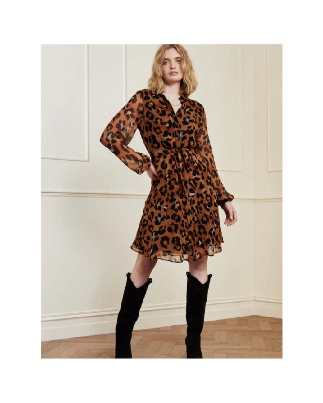 FABIENNE CHAPOT Brown Midi Dresses