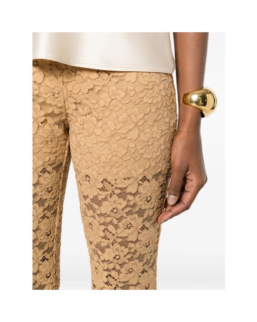Twinset Natural Cropped Trousers