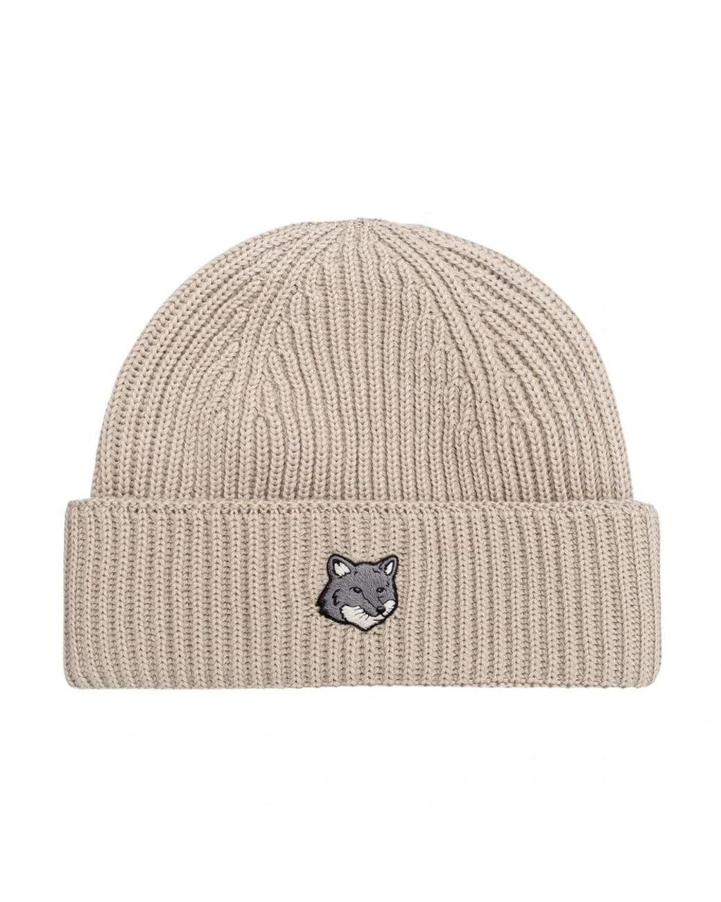 Beanies di Maison Kitsuné in Natural da Uomo