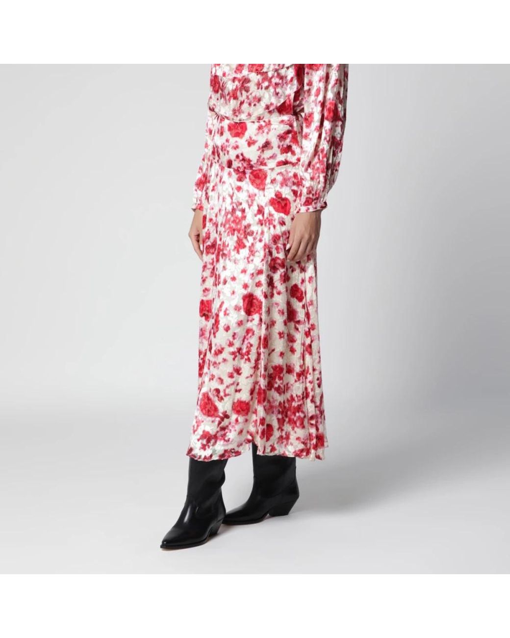 Isabel Marant Red Hilza Skirt