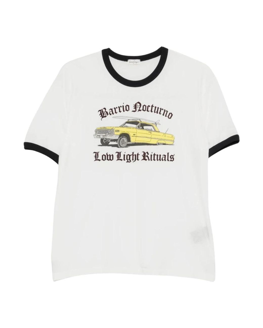 Second/Layer Tops ,Wit ,Barrio Nocturno Ringer Tee in het White