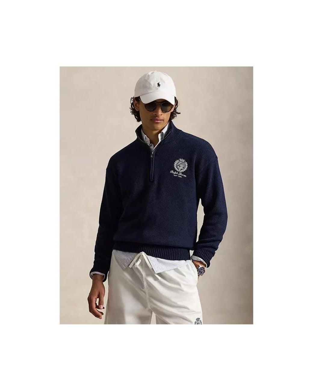 Polo Ralph Lauren Blue V-Neck Knitwear for men