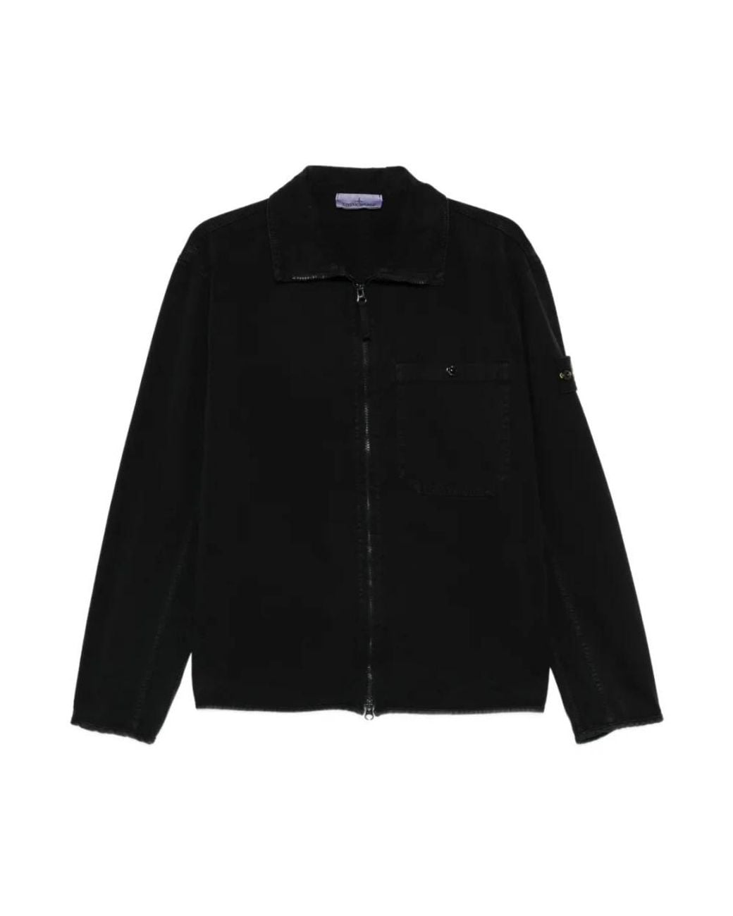Light Jackets Stone Island de hombre de color Black
