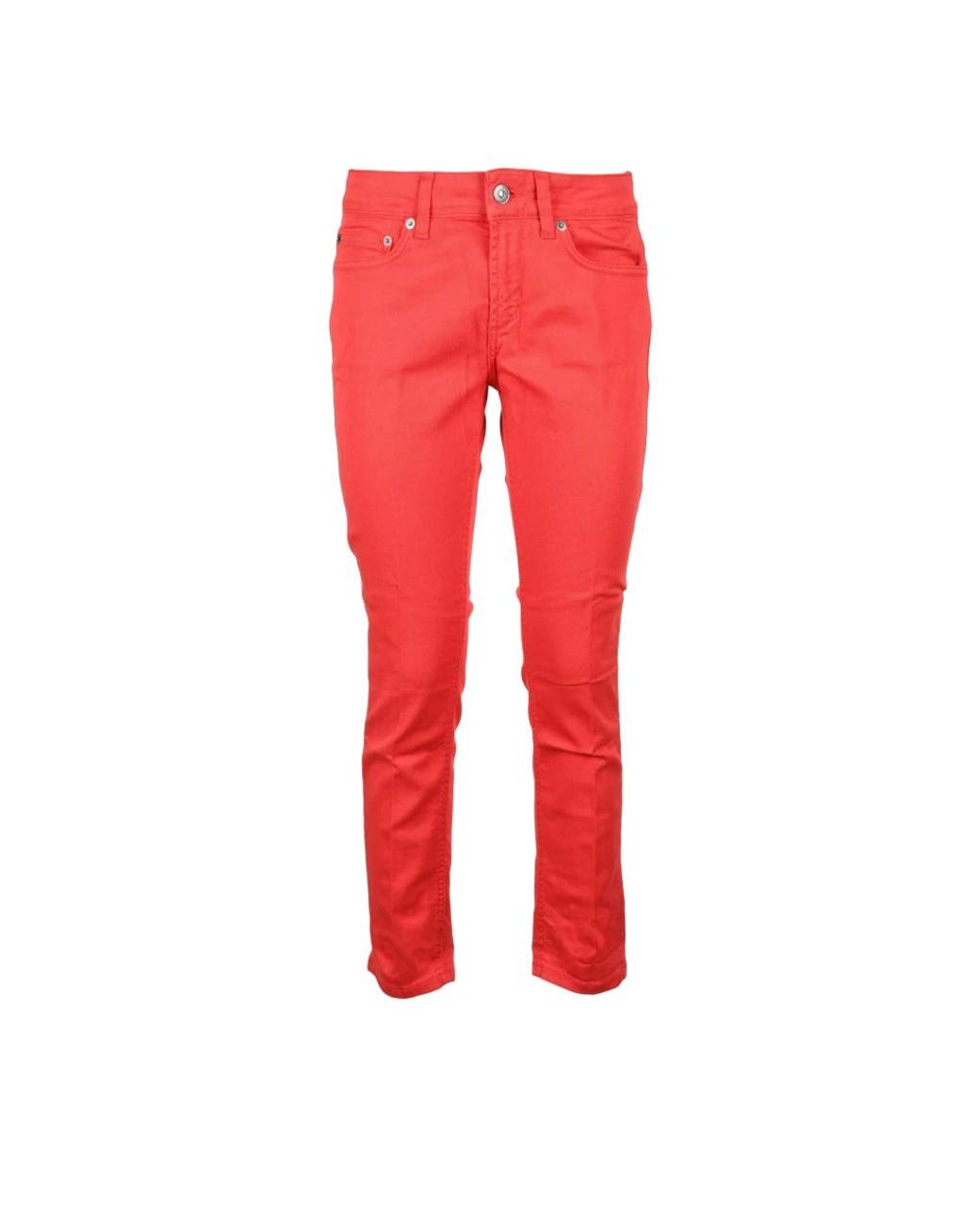 Dondup Red Slim Fit Jeans