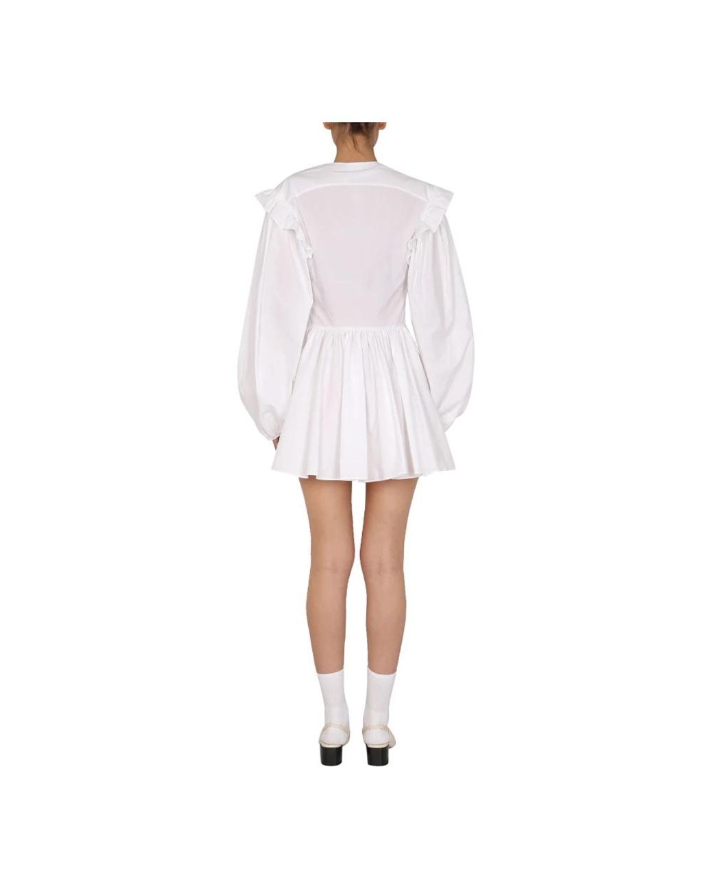 Patou White Short Dresses