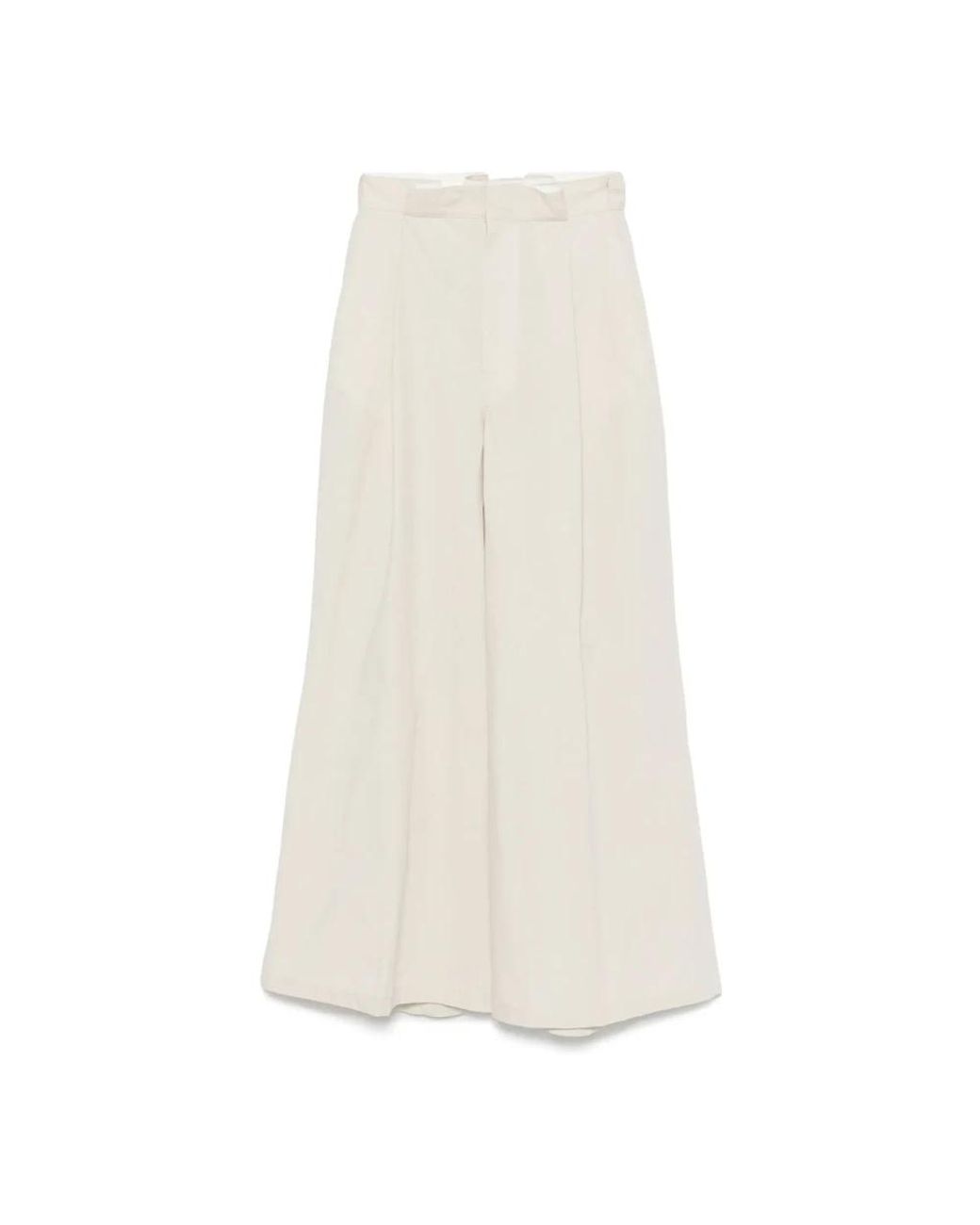 Maison Margiela White Wide Trousers