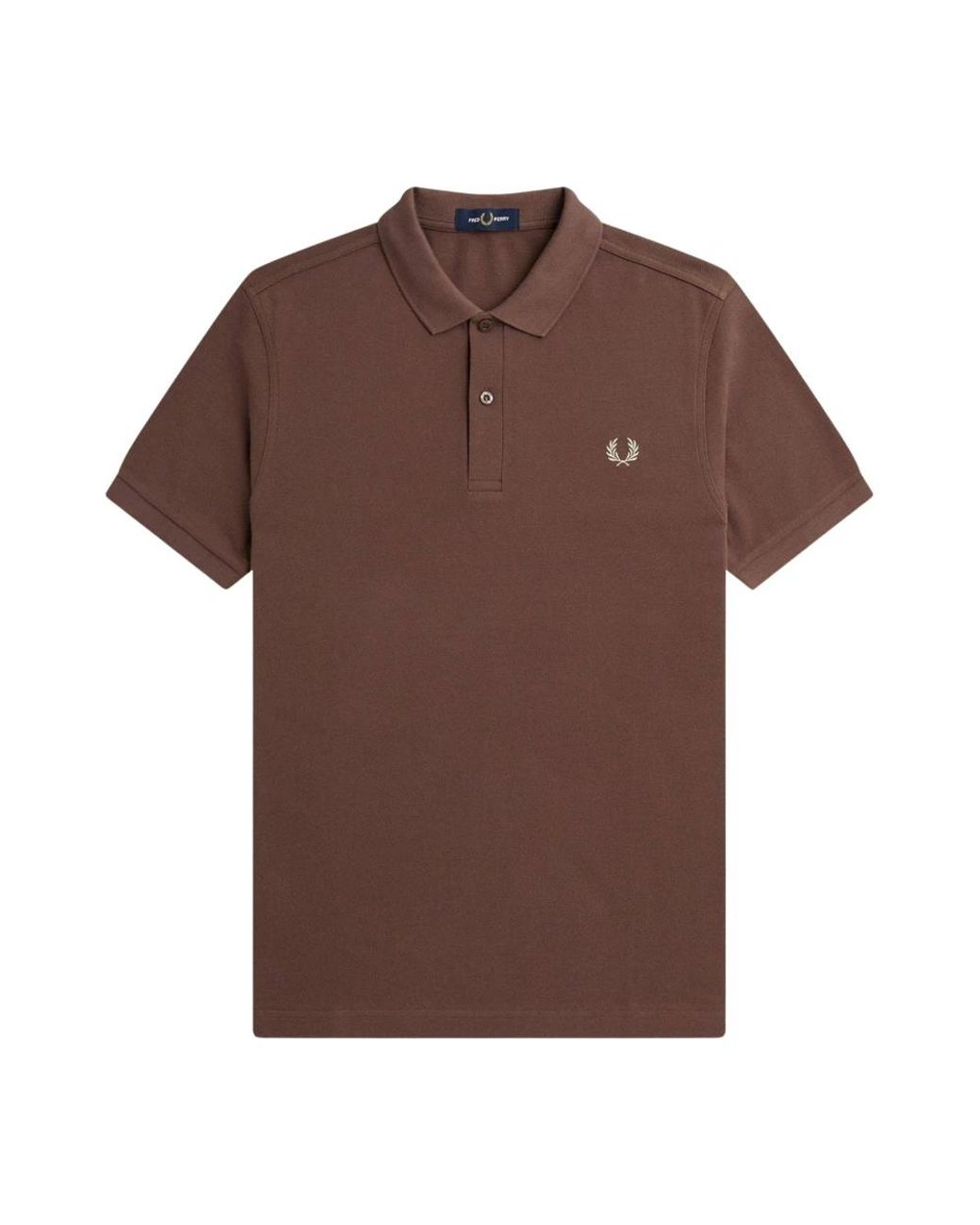 Fred Perry Tops ,Bruin ,Katoen Klassiek Katoenen Poloshirt in het Brown voor heren