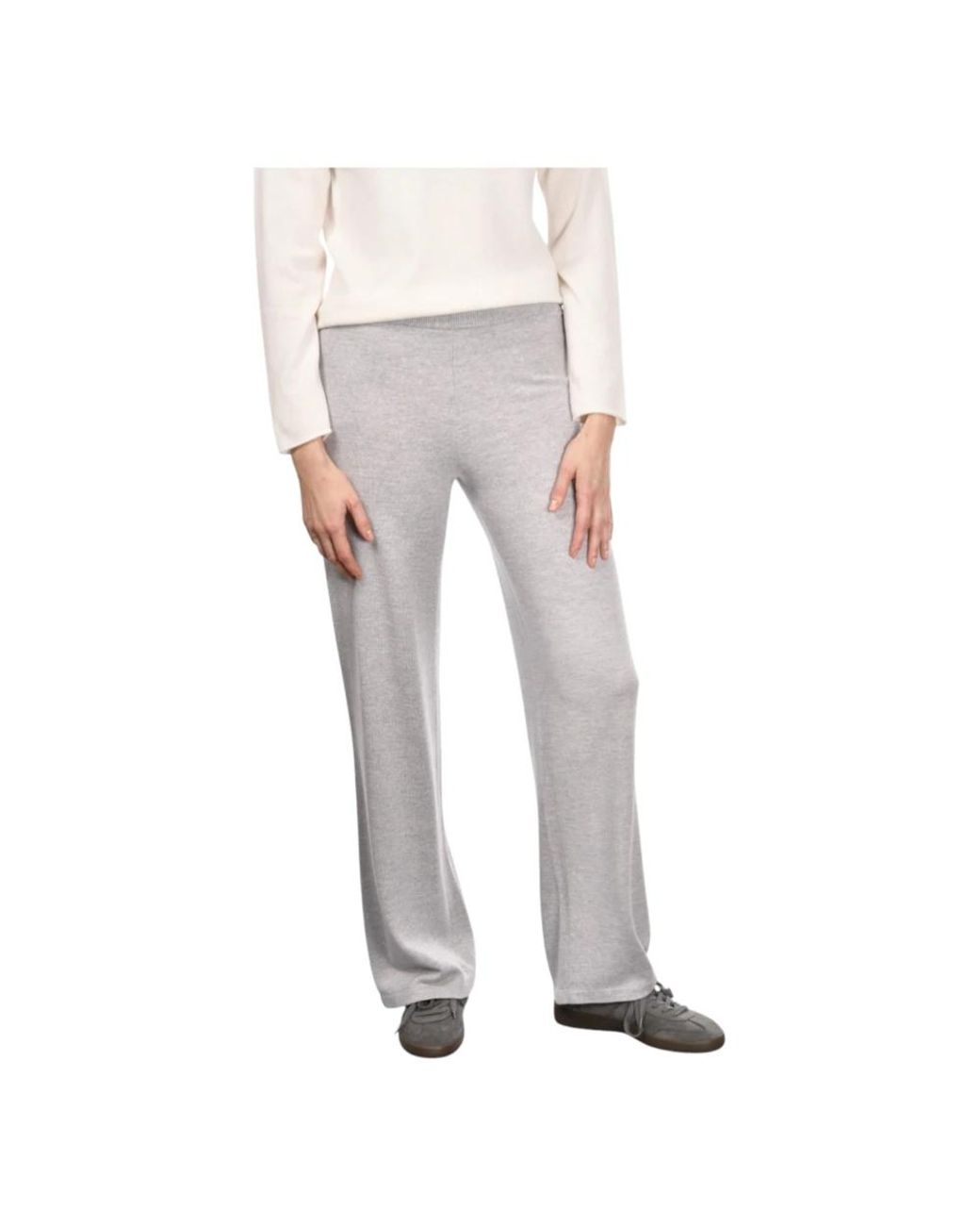 Gran Sasso Gray Wide Trousers