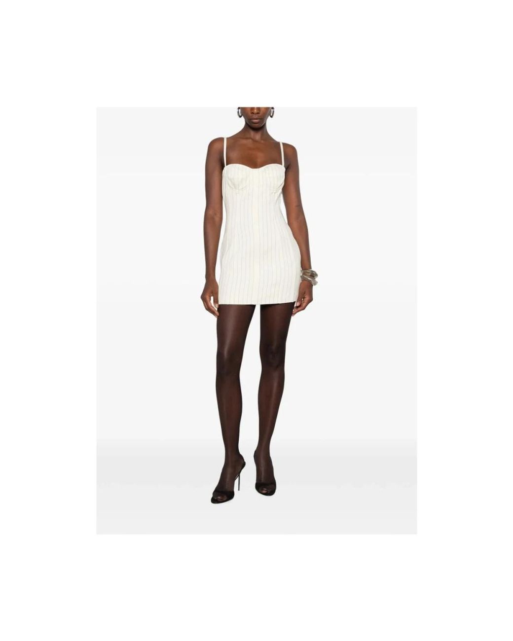 Dondup White Short Dresses