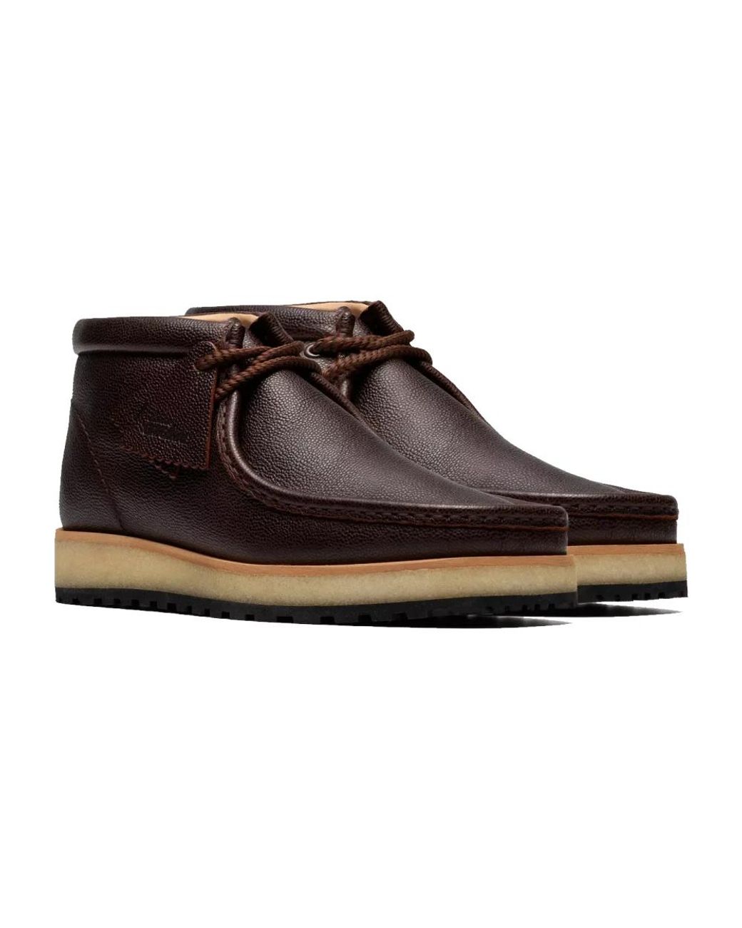 Clarks Brown Lace-Up Boots for men