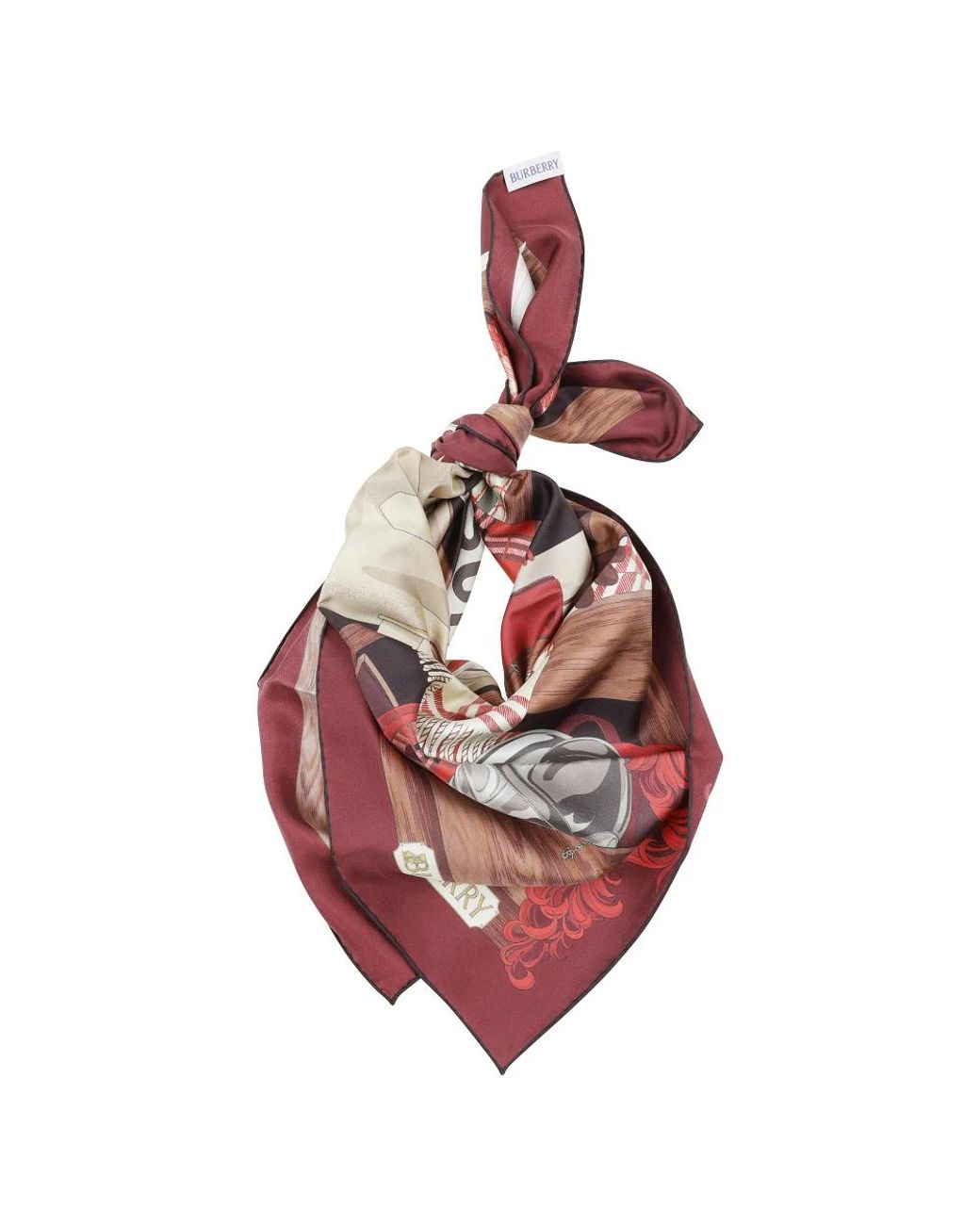 Burberry Pink Silk Scarves