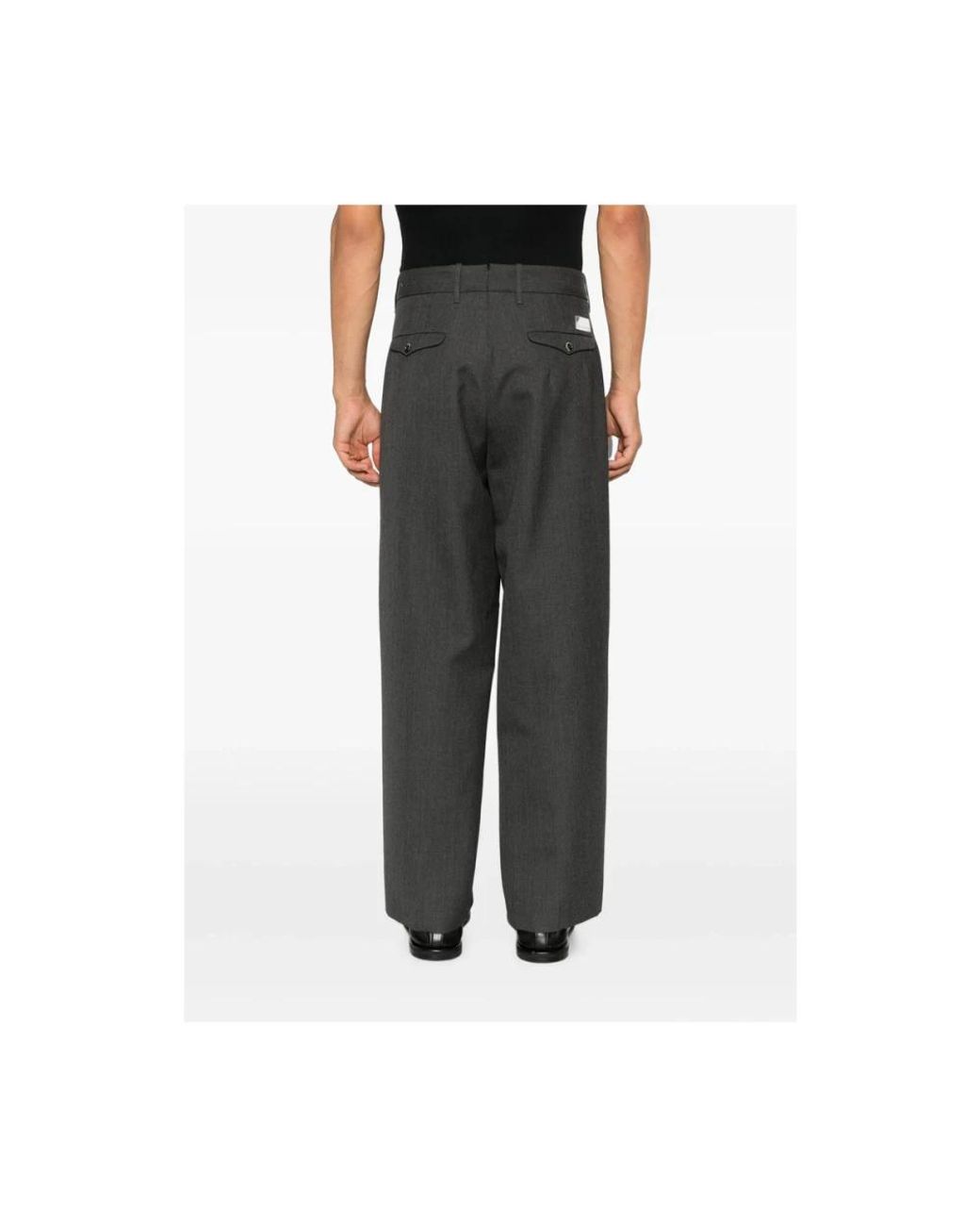 Nine:inthe:morning Black Wide Trousers for men