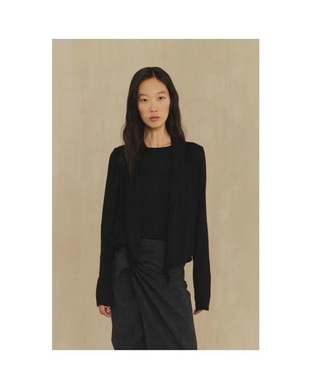 Cortana Black Cashmere Knitwear