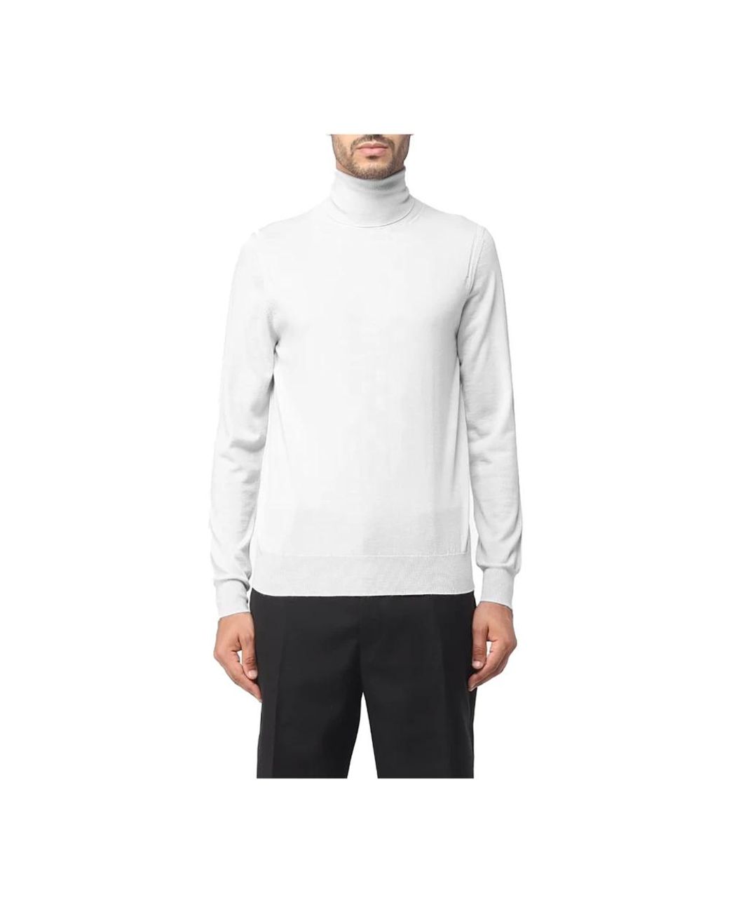 Paolo Pecora White Turtlenecks for men