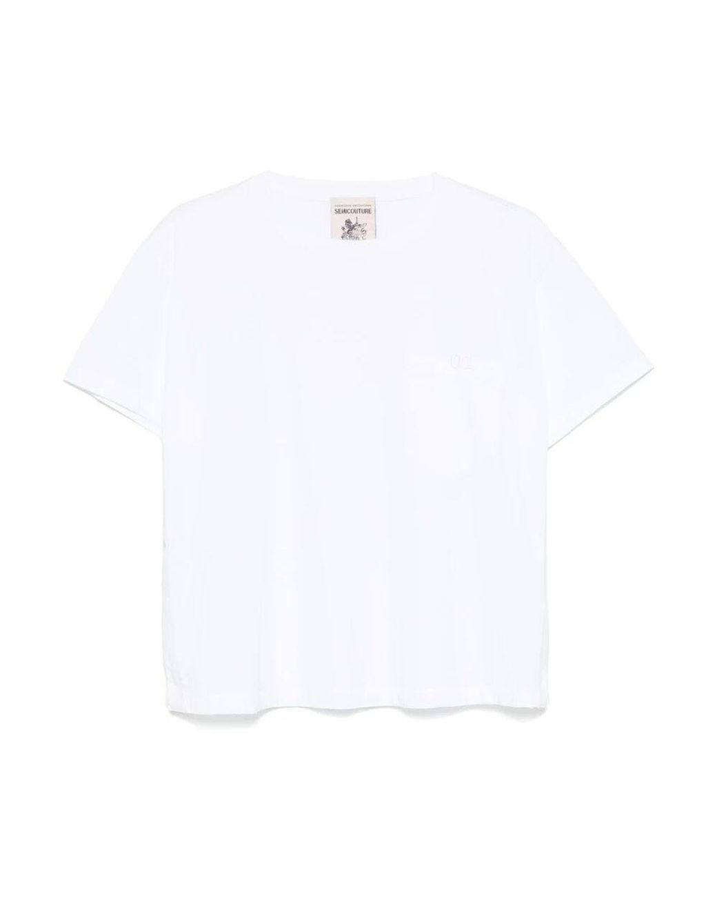 SEMICOUTURE 売れ筋商品|||セミクチュール シャツ トップス レディース Shirts White SEMICOUTURE セミクチュール - レディース トップス