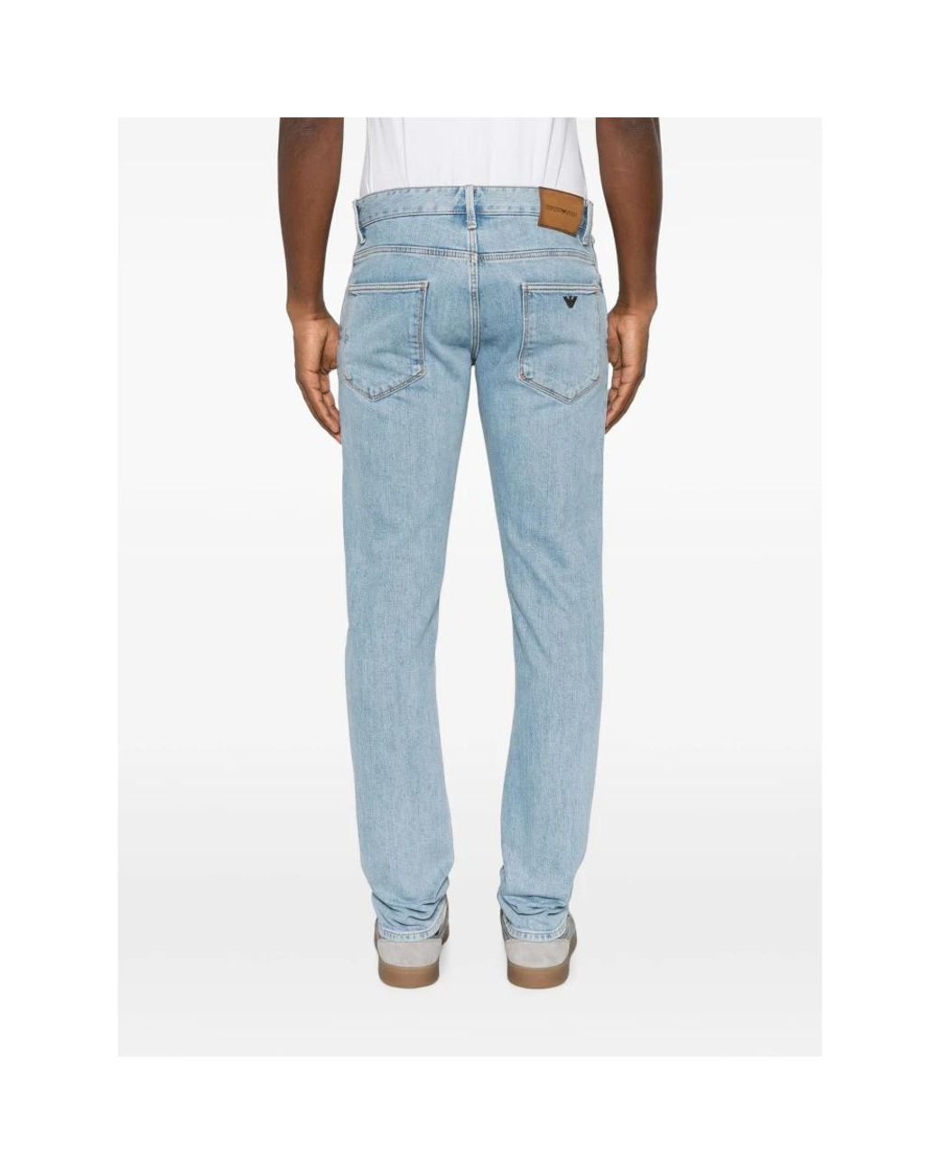 Emporio Armani Blue Slim Fit Jeans for men
