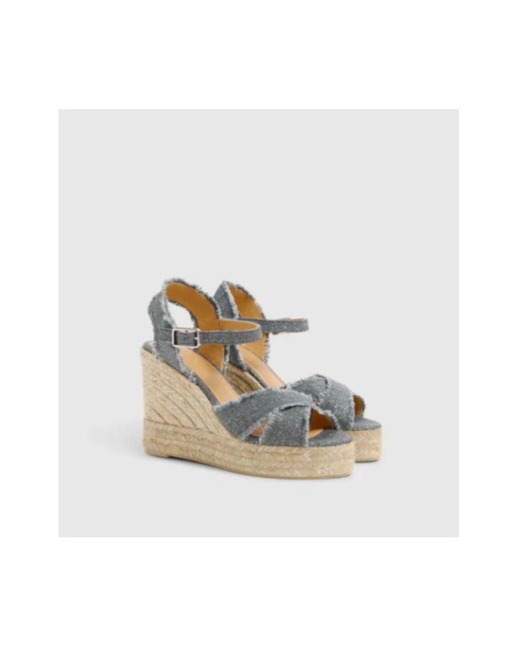 Castaner Gray Wedges